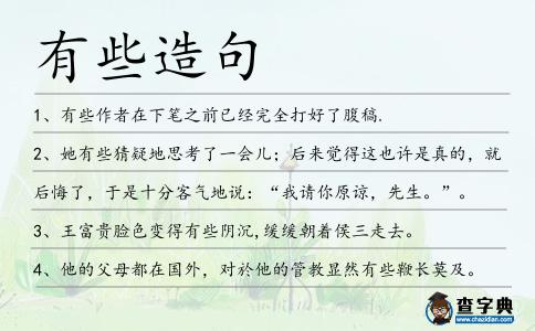 有些造句