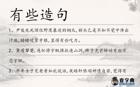 有些造句