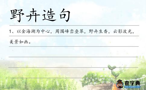 野卉造句