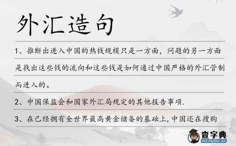 外匯造句