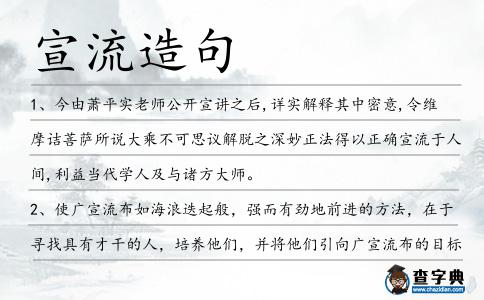 宣流造句