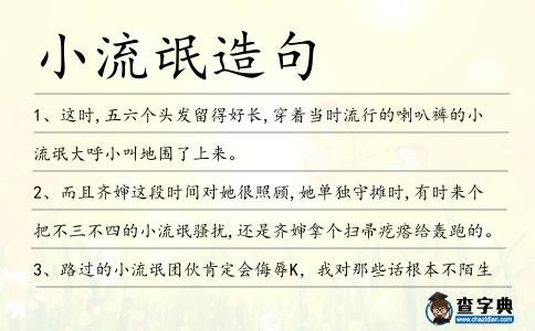 小流氓造句