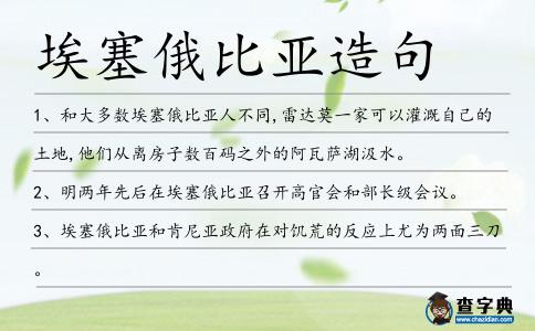 埃塞俄比亞造句