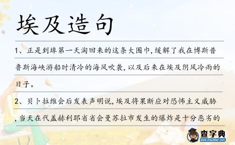 埃及造句