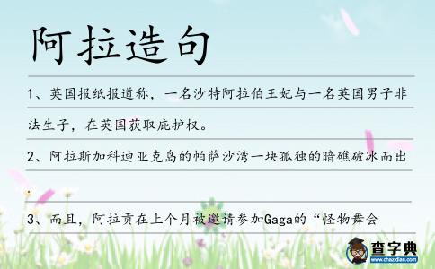 阿拉造句