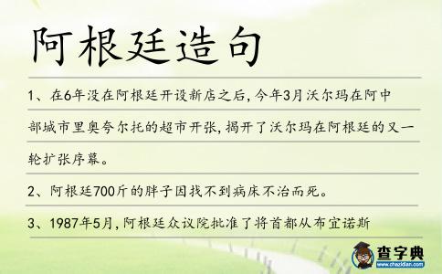 阿根廷造句