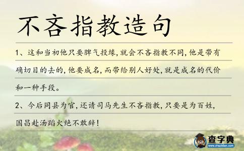 不吝指教造句