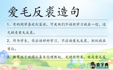 愛毛反裘造句