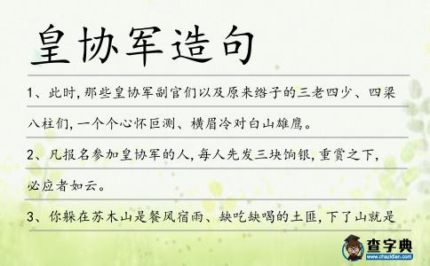 皇協軍造句
