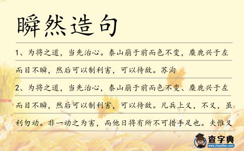 瞬然造句
