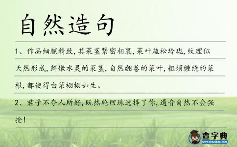 自然造句