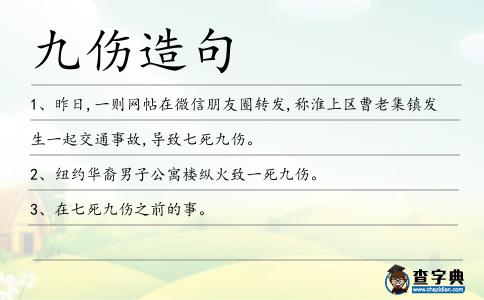 九傷造句