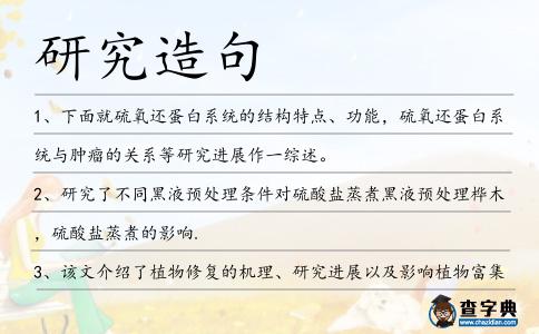 研究造句