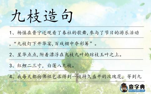 九枝造句