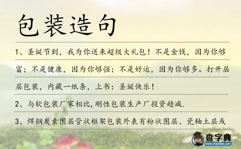 包裝造句