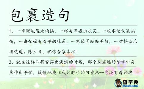 包裹造句
