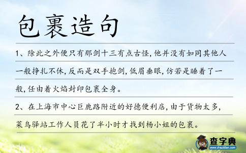 包裹造句