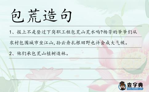 包荒造句