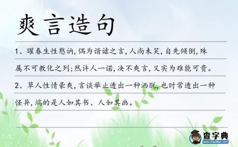 爽言造句