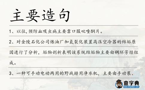主要造句
