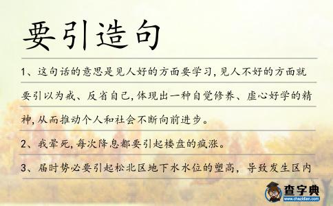 要引造句