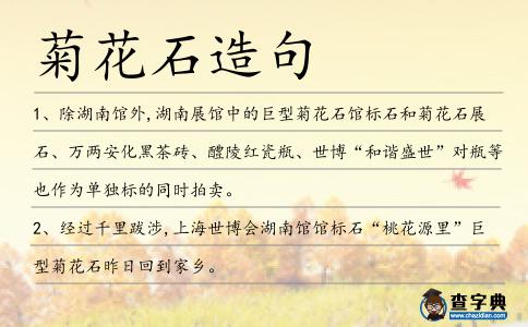 菊花石造句
