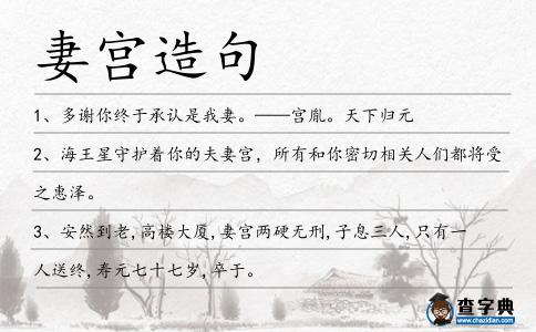 妻宮造句