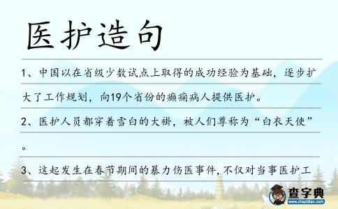 醫(yī)護(hù)造句