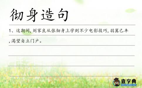 徹身造句