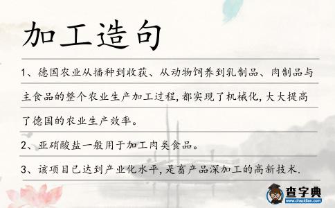 加工造句