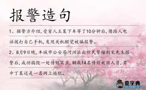 報警造句