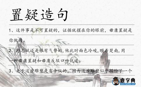 置疑造句