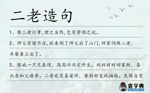二老造句