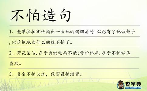 不怕造句