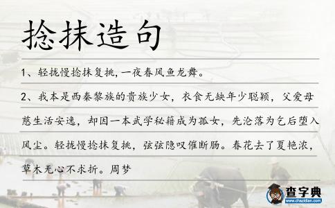 捻抹造句