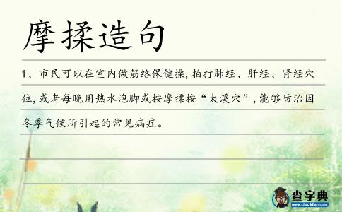 摩揉造句