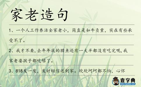 家老造句