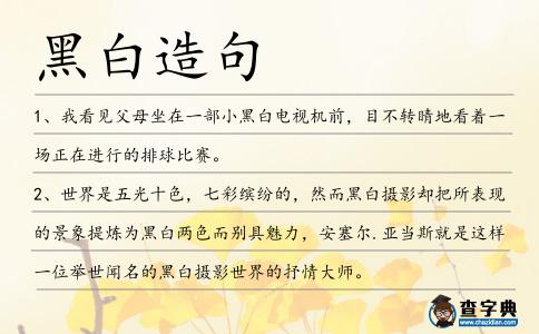 黑白造句
