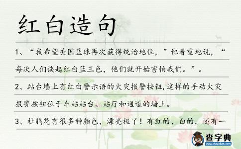 紅白造句