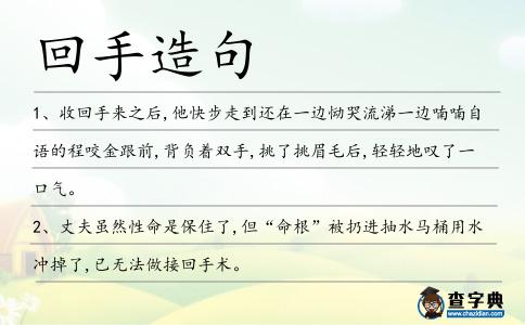 回手造句