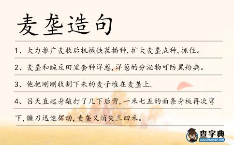 麥壟造句