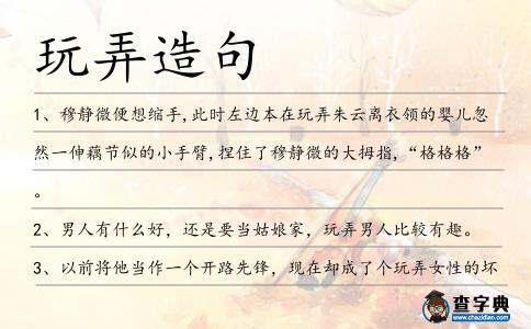 玩弄造句