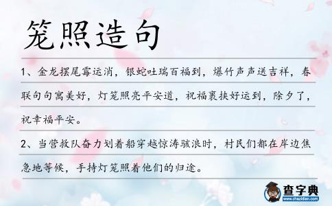 籠照造句