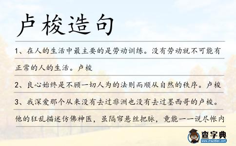 盧梭造句