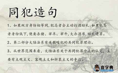 同犯造句