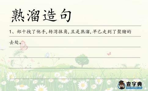 熟溜造句