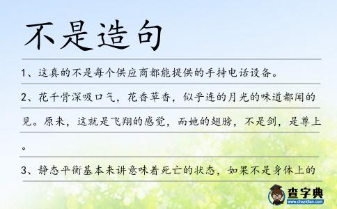 不是造句