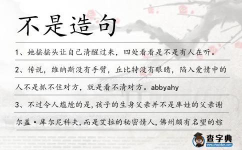 不是造句