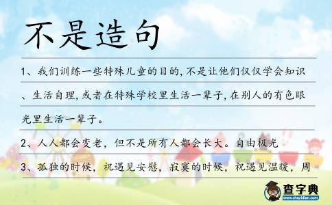不是造句