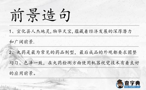 前景造句